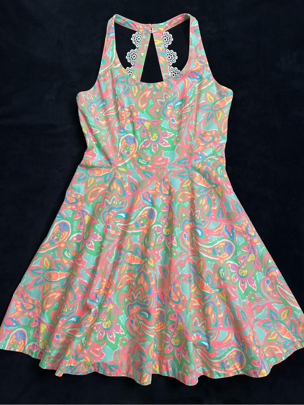 Lilly Pulitzer Florescent Paisley Halter Dress